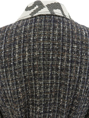 2006 Tweed Camellia CC Mark Jacket, White/Multi