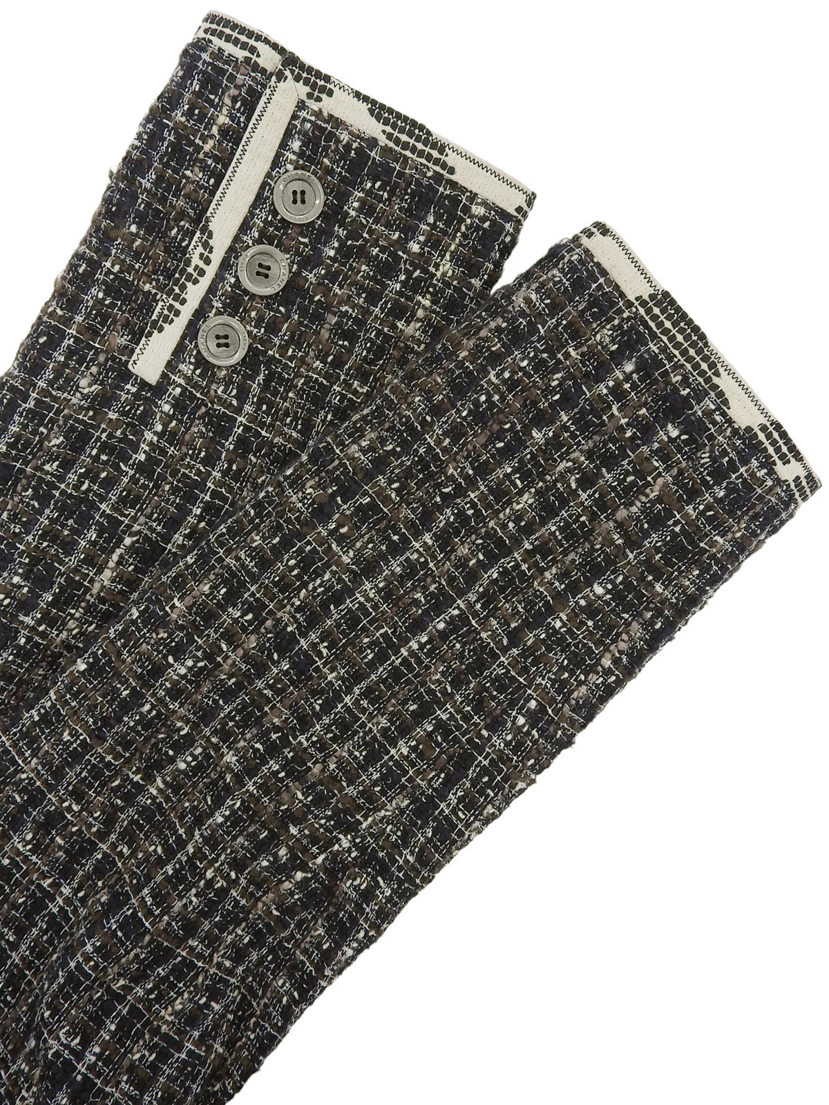 2006 Tweed Camellia CC Mark Jacket, White/Multi