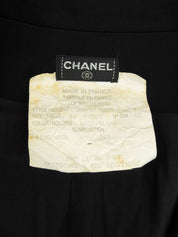 ウールCCマークボタンダブルブレストジャケット ブラック