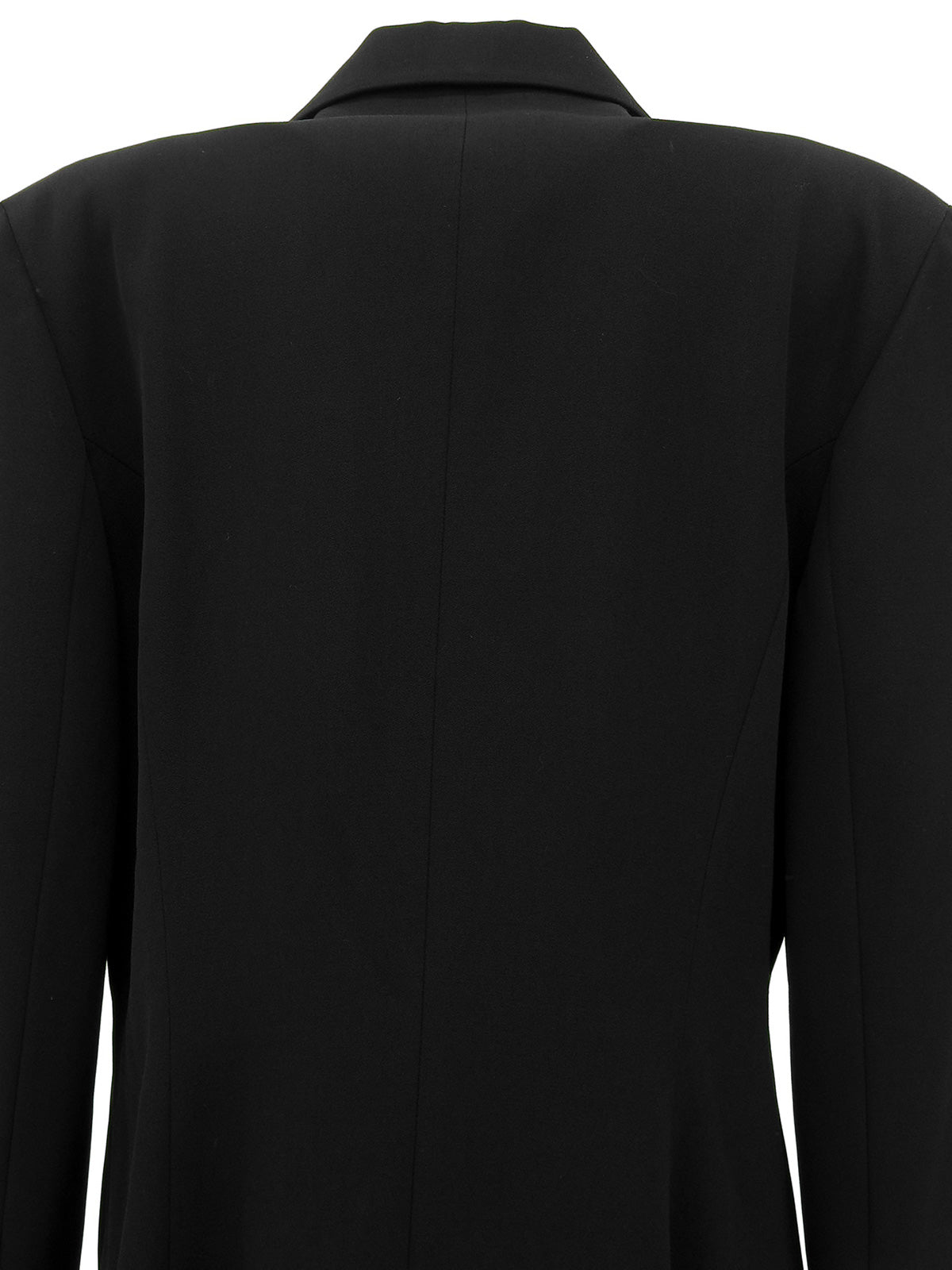 ウールCCマークボタンダブルブレストジャケット ブラック