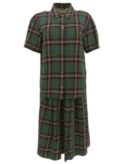 Check Pattern Logo Button Set in Green/Navy/Red