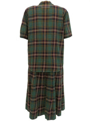 Check Pattern Logo Button Set in Green/Navy/Red