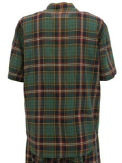 Check Pattern Logo Button Set in Green/Navy/Red