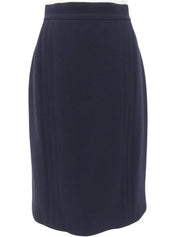 羊毛 CC 标志纽扣套装，深海军蓝