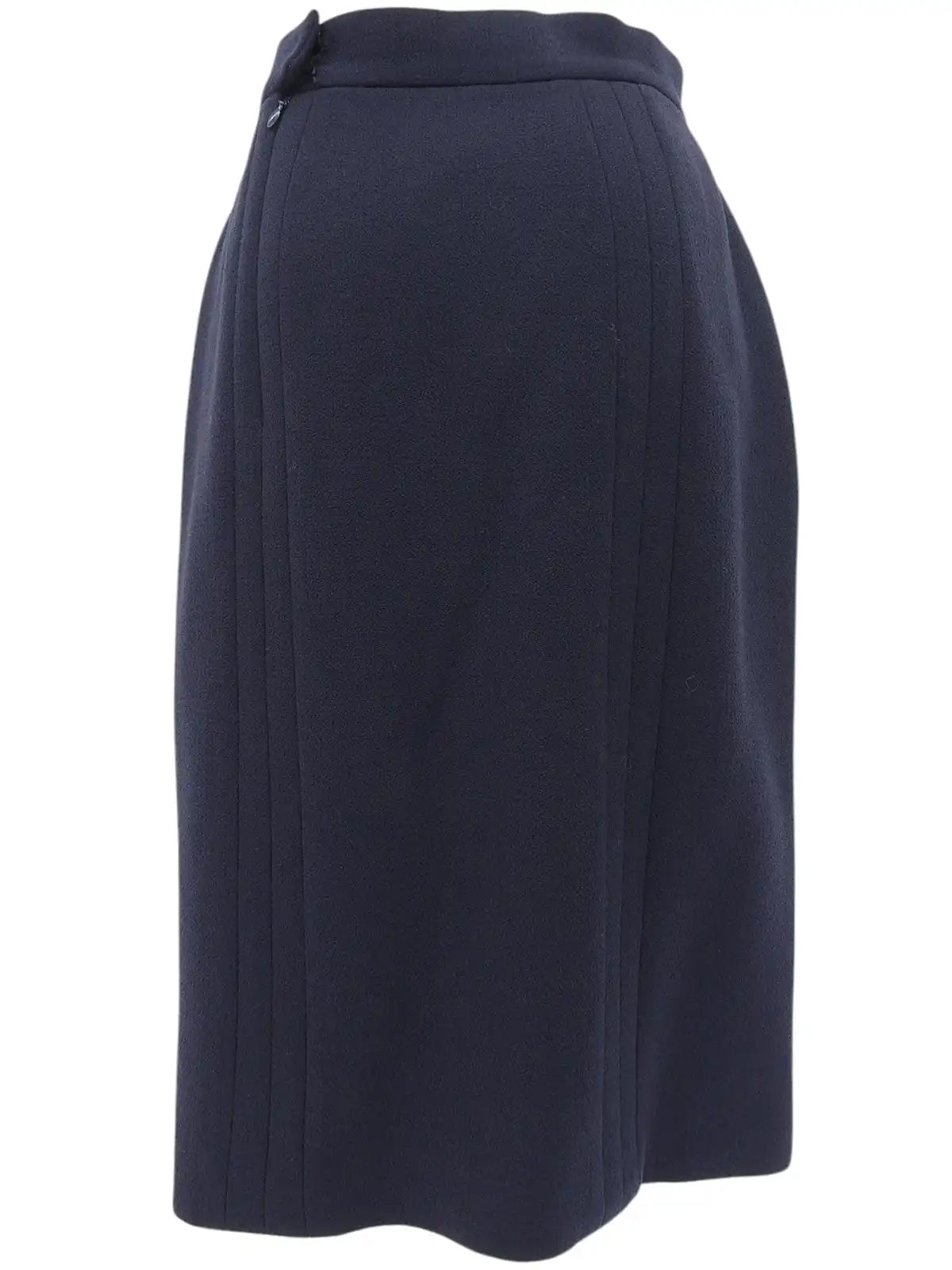 羊毛 CC 标志纽扣套装，深海军蓝