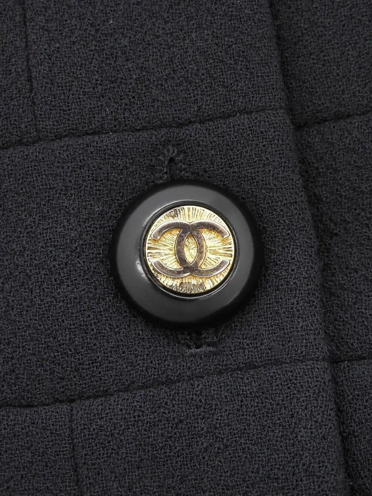 羊毛 CC 标志纽扣套装，深海军蓝