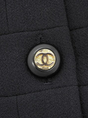 羊毛 CC 标志纽扣套装，深海军蓝