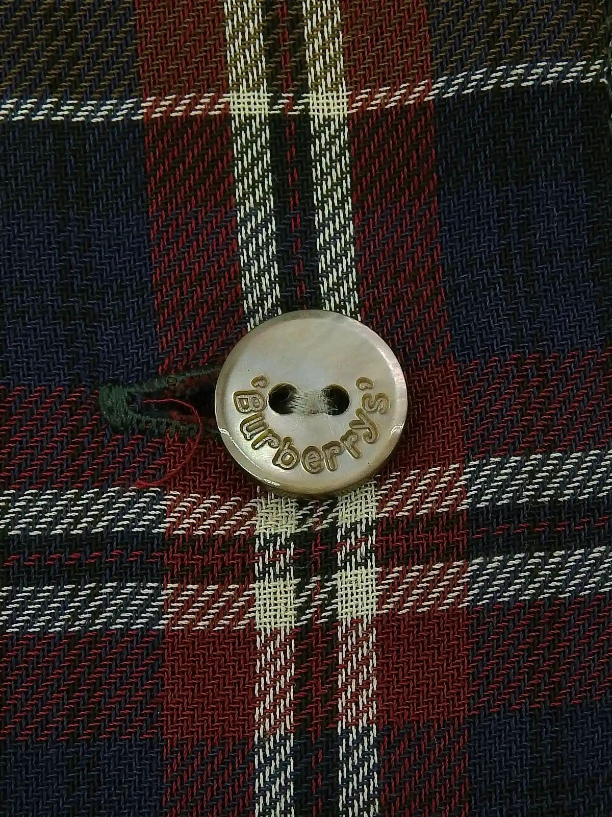 Check Pattern Logo Button Set in Green/Navy/Red