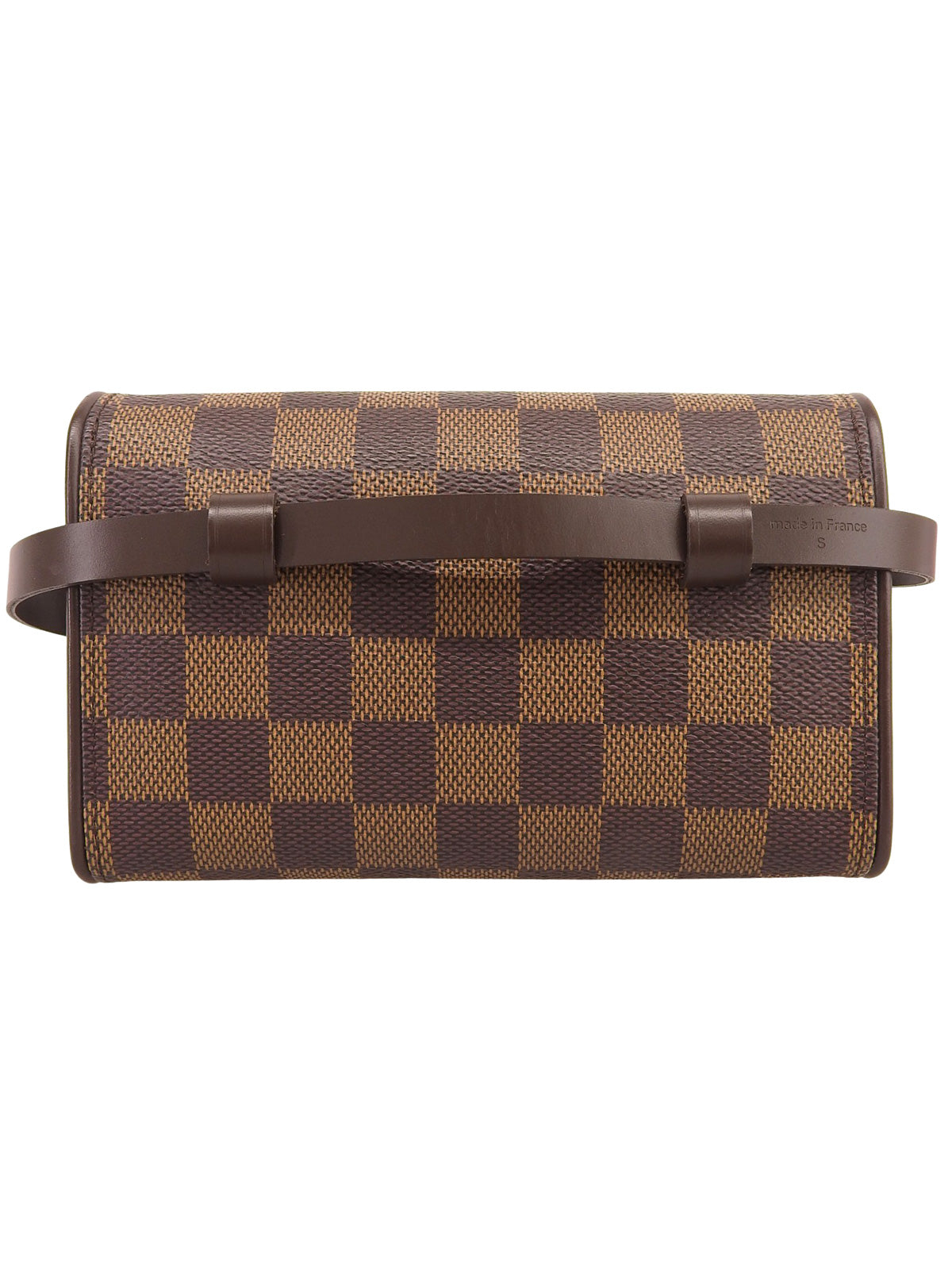 2001 Damier Florentine 帆布手拿包 棕色