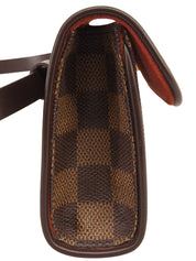 2001 Damier Florentine 帆布手拿包 棕色