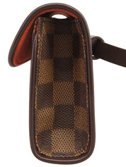 2001 Damier Florentine 帆布手拿包 棕色