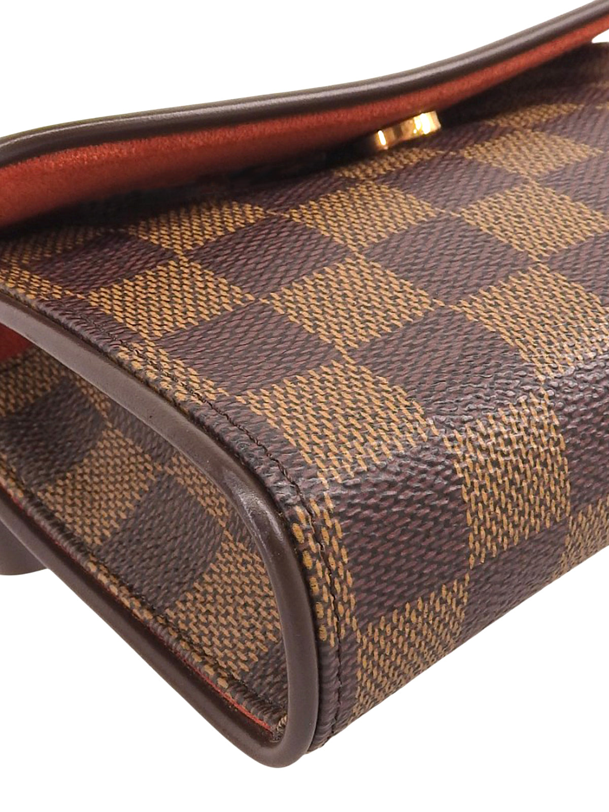 2001 Damier Florentine 帆布手拿包 棕色