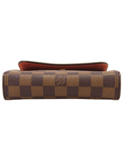 2001 Damier Florentine 帆布手拿包 棕色