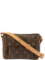 2004 Monogram Canvas Viva Cite PM Brown