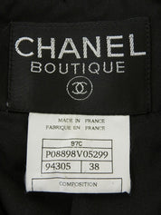 1997年製 ロゴCCマークボタンノースリーブジャケット ブラック