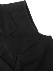 1997年製　ロゴCCマークボタンノースリーブジャケット　ブラック