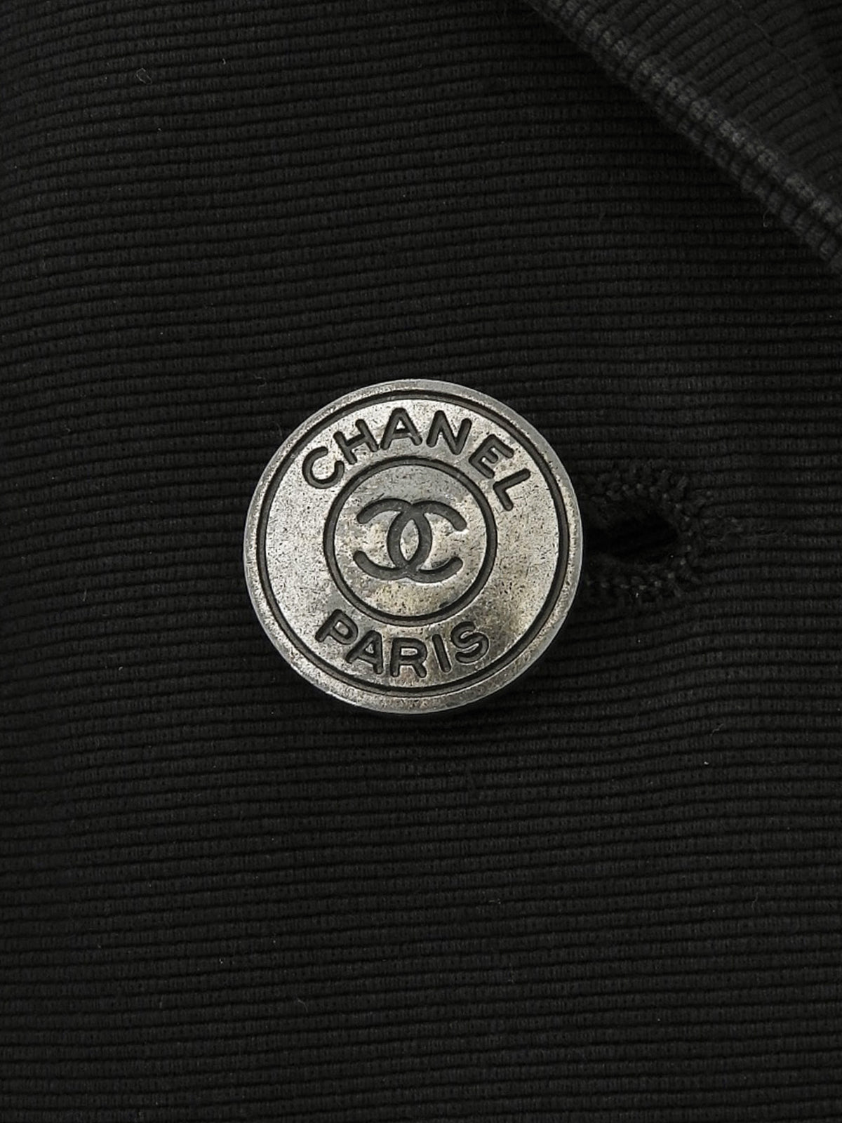 1997年製　ロゴCCマークボタンノースリーブジャケット　ブラック