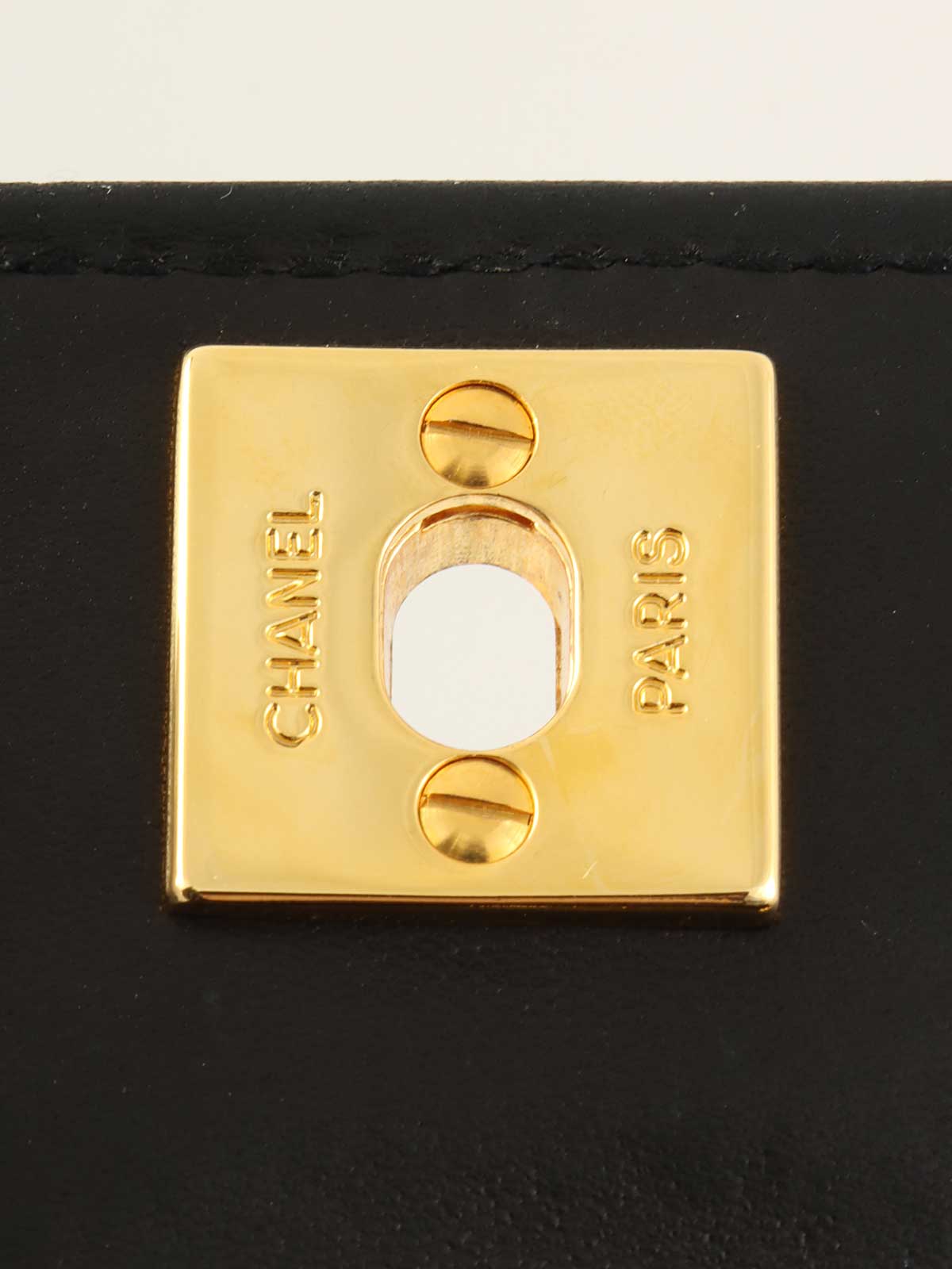 1990年頃製 CCターンロックチェーンショルダーバッグミニ ブラック