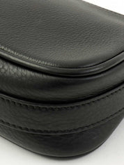 ロゴプレートワンショルダーバッグ ブラック