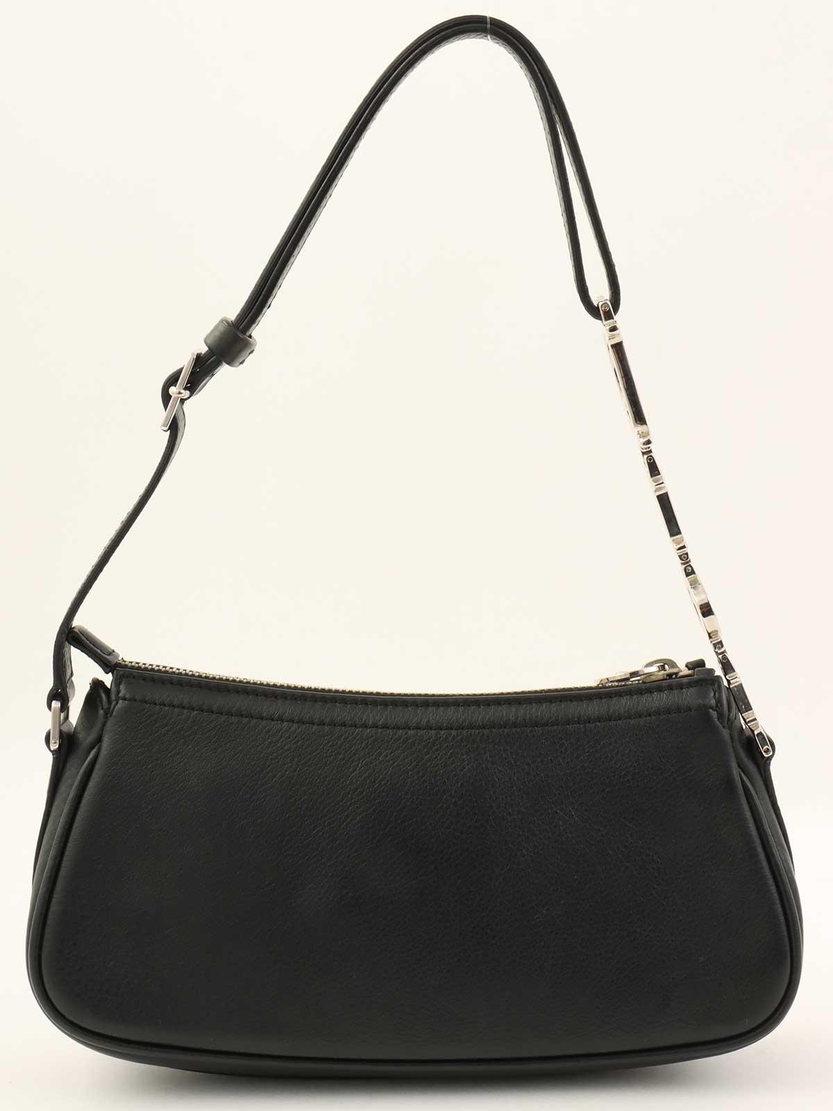 ロゴプレートワンショルダーバッグ ブラック