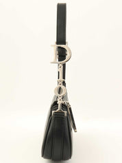 ロゴプレートワンショルダーバッグ ブラック