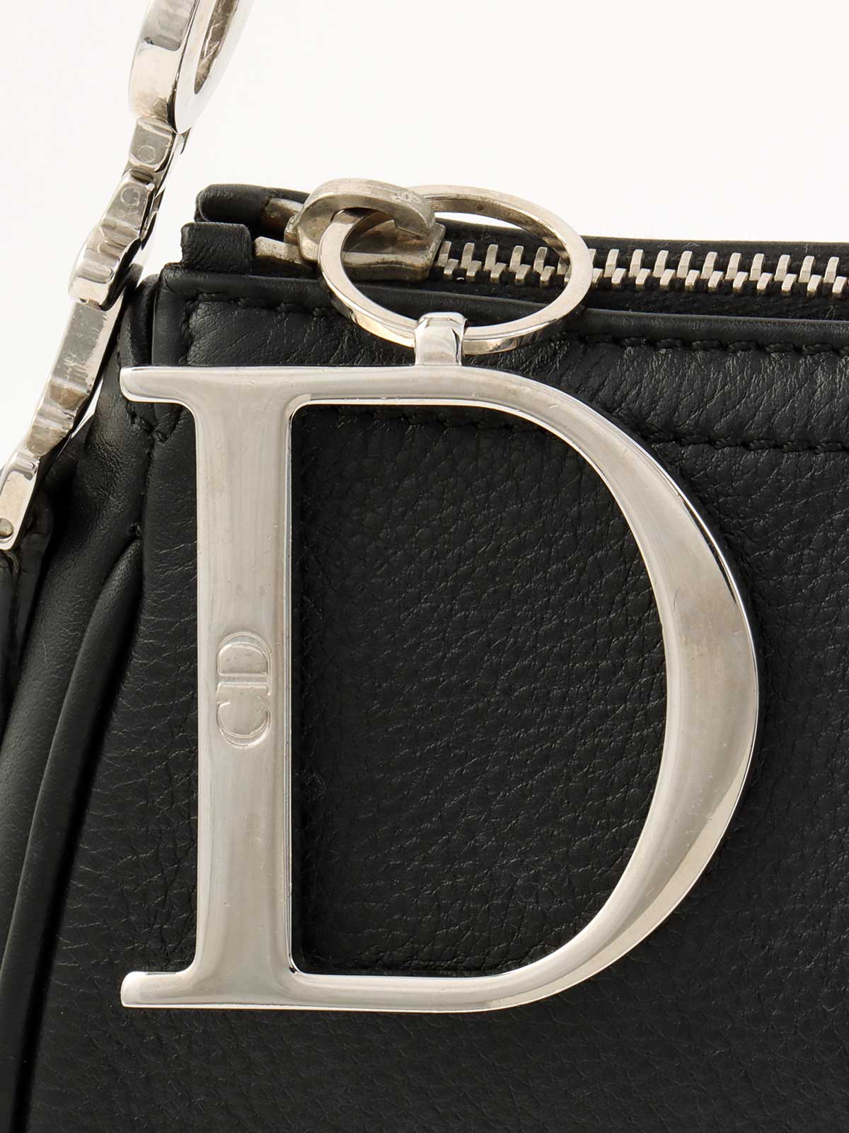 ロゴプレートワンショルダーバッグ ブラック