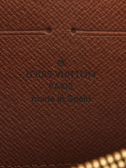 2009 Canvas Monogram Rose Zippy Wallet in Brown/Pink