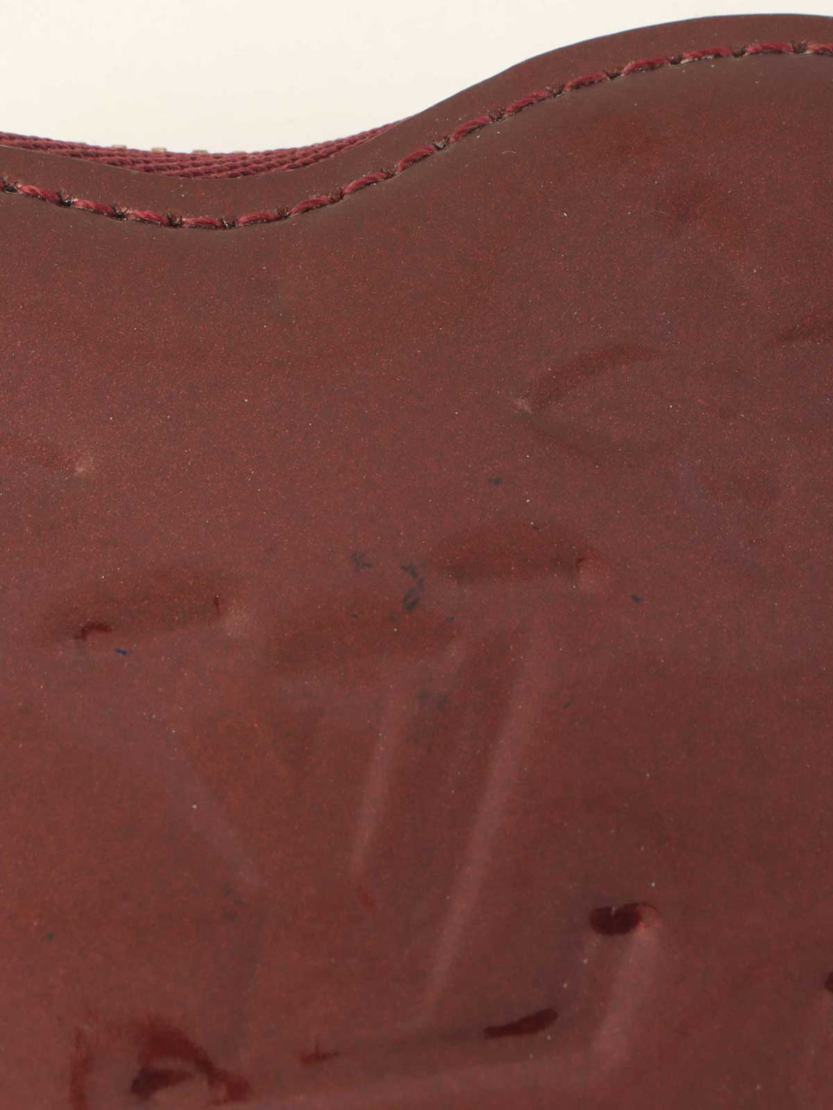 2010 Monogram Vernis Porte Monnaie Coeur Rouge Fauvist