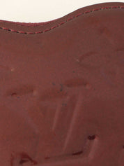 2010 Monogram Vernis Porte Monnaie Coeur Rouge Fauvist