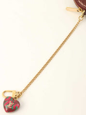 2010 Monogram Vernis Porte Monnaie Coeur Rouge Fauvist