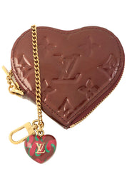 2010 Monogram Vernis Porte Monnaie Coeur Rouge Fauvist