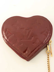 2010 Monogram Vernis Porte Monnaie Coeur Rouge Fauvist