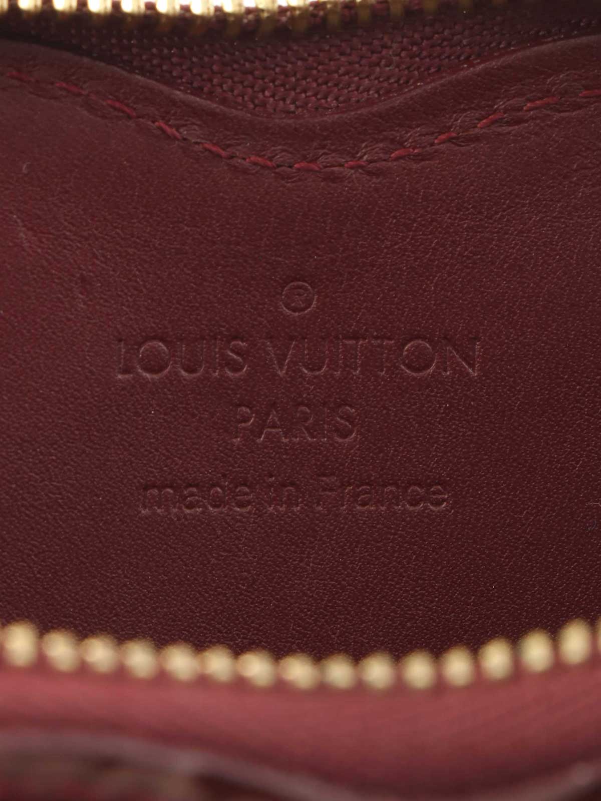 2010 Monogram Vernis Porte Monnaie Coeur Rouge Fauvist