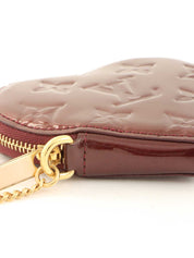 2010 Monogram Vernis Porte Monnaie Coeur Rouge Fauvist