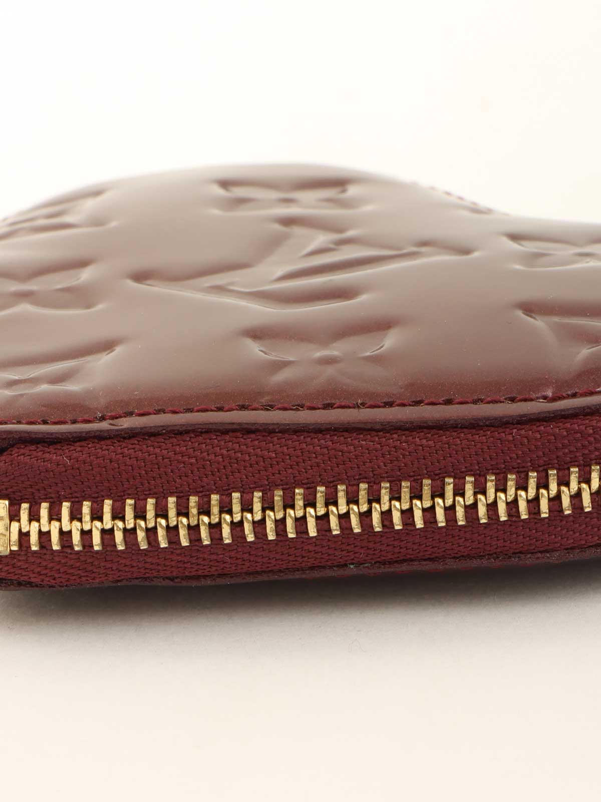 2010 Monogram Vernis Porte Monnaie Coeur Rouge Fauvist