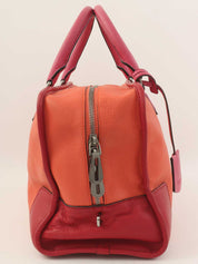 アナグラムアマソナボストンバッグ オレンジ/ピンク/レッド