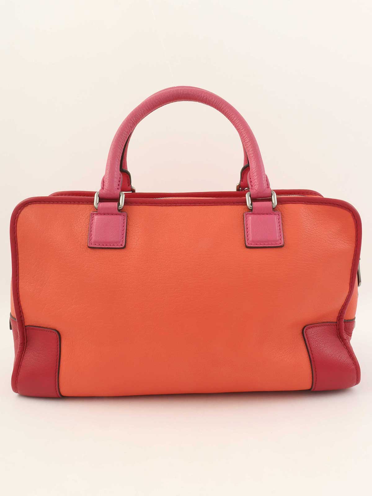 アナグラムアマソナボストンバッグ オレンジ/ピンク/レッド