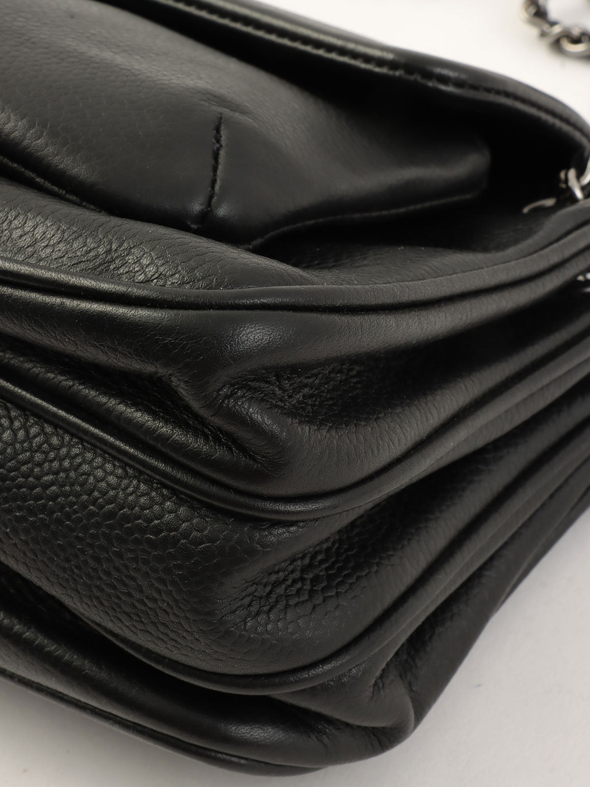 2000年頃製 2.55ターンロックチェーンショルダーバッグ ブラック