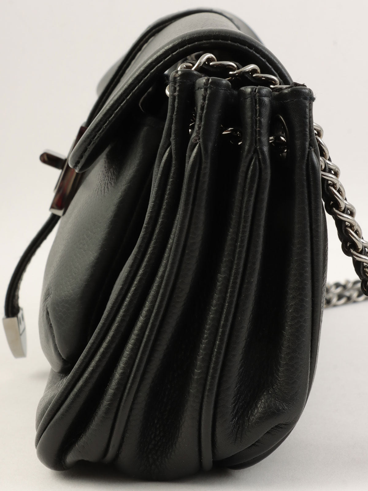 2000年頃製 2.55ターンロックチェーンショルダーバッグ ブラック