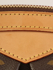 2011款Monogram帆布Tivoli PM手提包，棕色