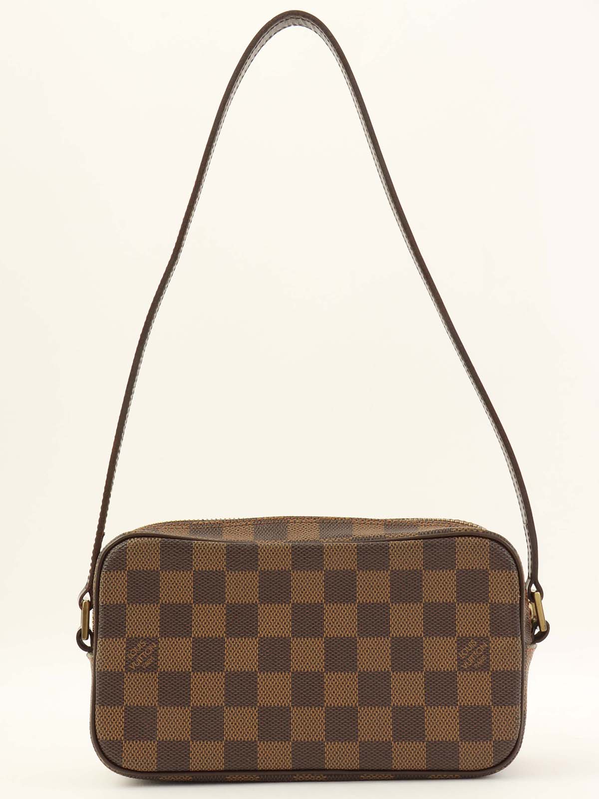 Canvas Damier Pochette Cite Brown