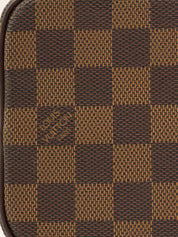 キャンバスダミエポシェットシテ　ブラウン