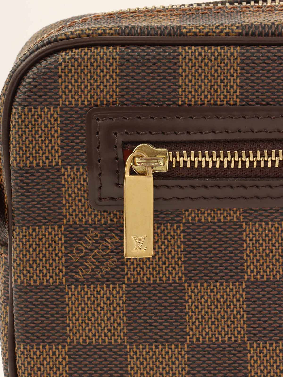 Canvas Damier Pochette Cite Brown