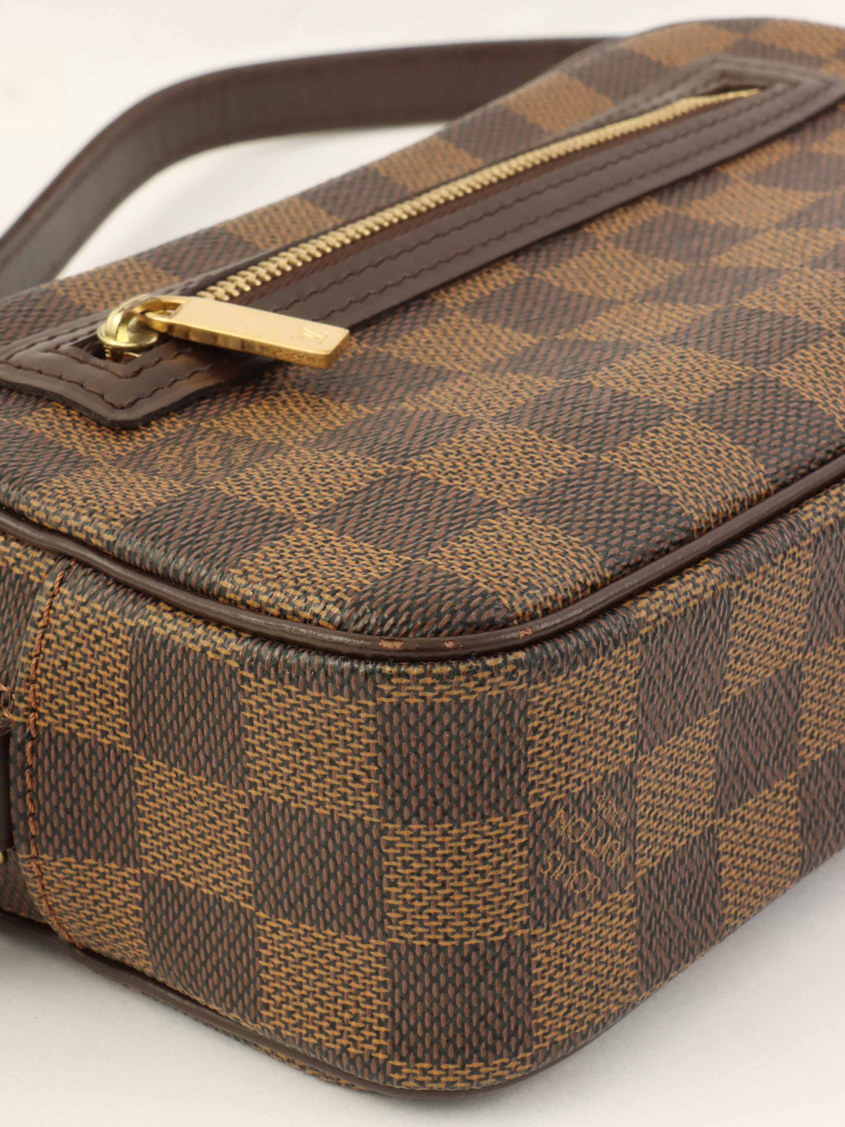 Canvas Damier Pochette Cite Brown