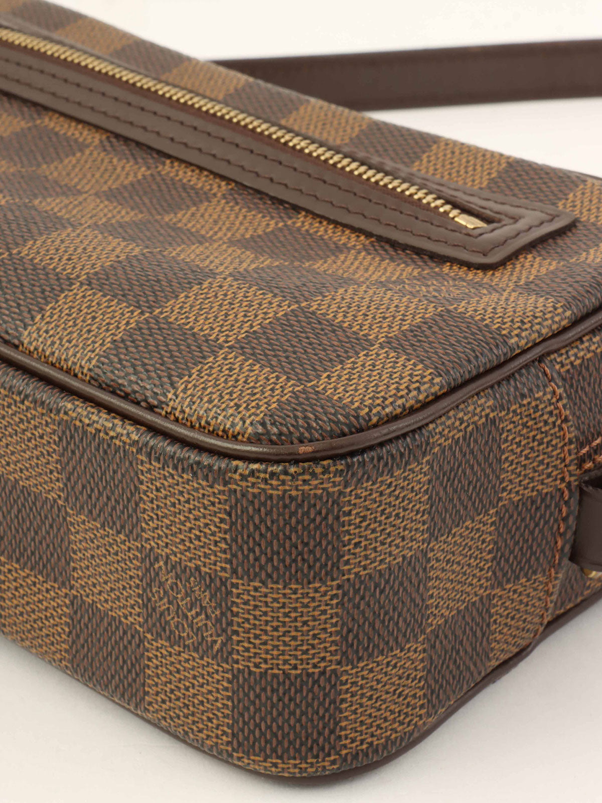 Canvas Damier Pochette Cite Brown