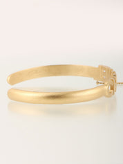 2001年製 CCマークラインストーンリング付きバングル ゴールド