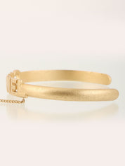 2001年製 CCマークラインストーンリング付きバングル ゴールド