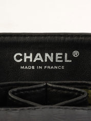 2008年頃製 ストライプパターンマトラッセステッチ2.55チェーンショルダーバッグ ブラック