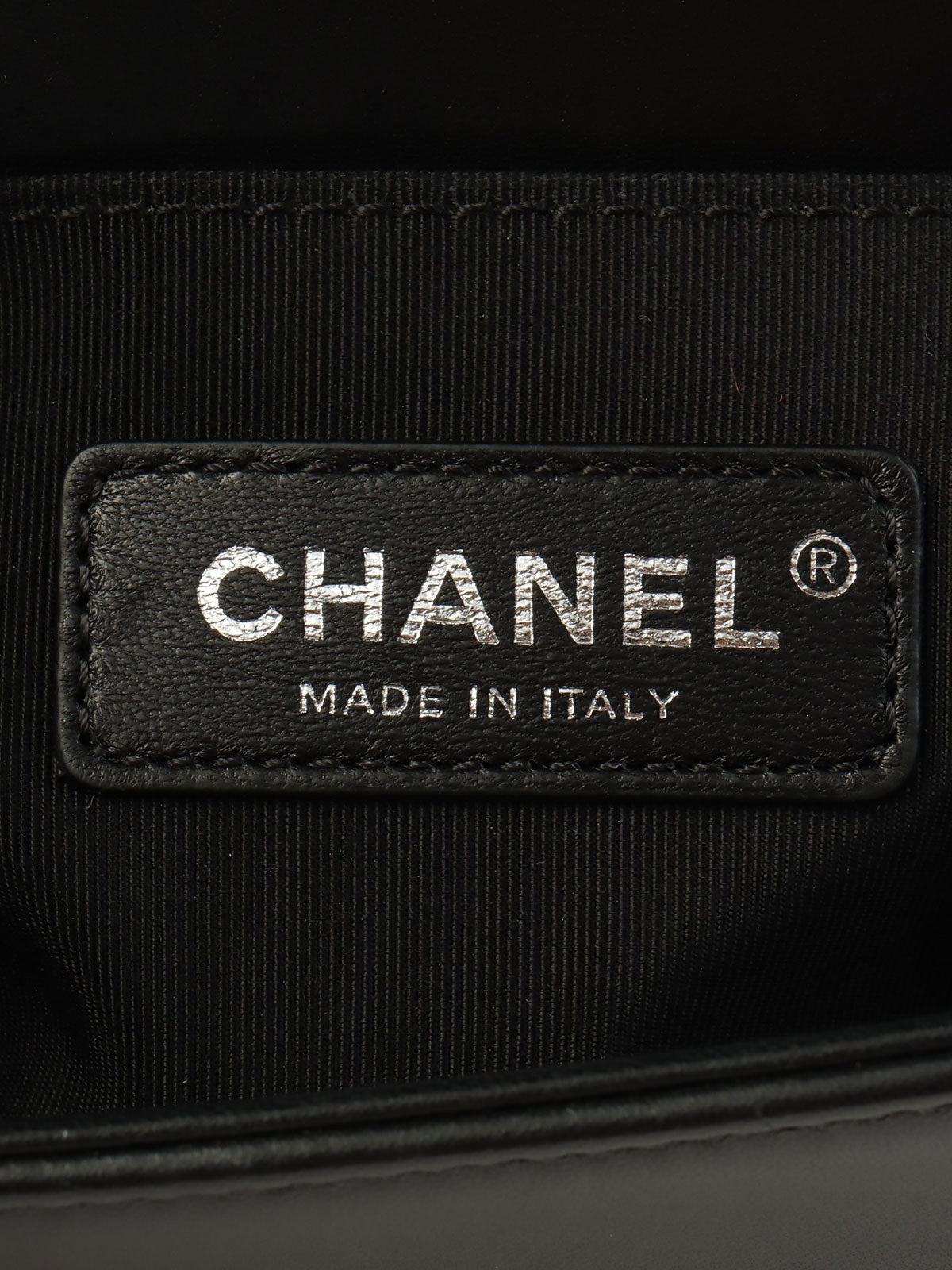 2017 Sequin Boy Chanel Chain Shoulder Bag in Black/White