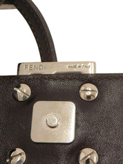 FF Zucca Pattern Mini Croissant Handbag, Brown